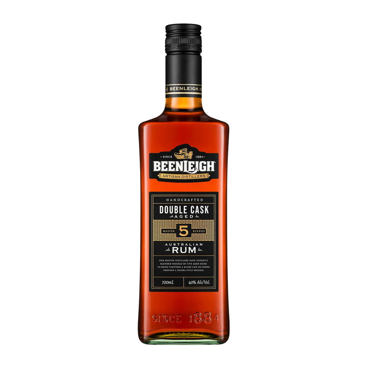 Beenleigh Handcrafted Double Cask 5 Year Old Rum 700ml