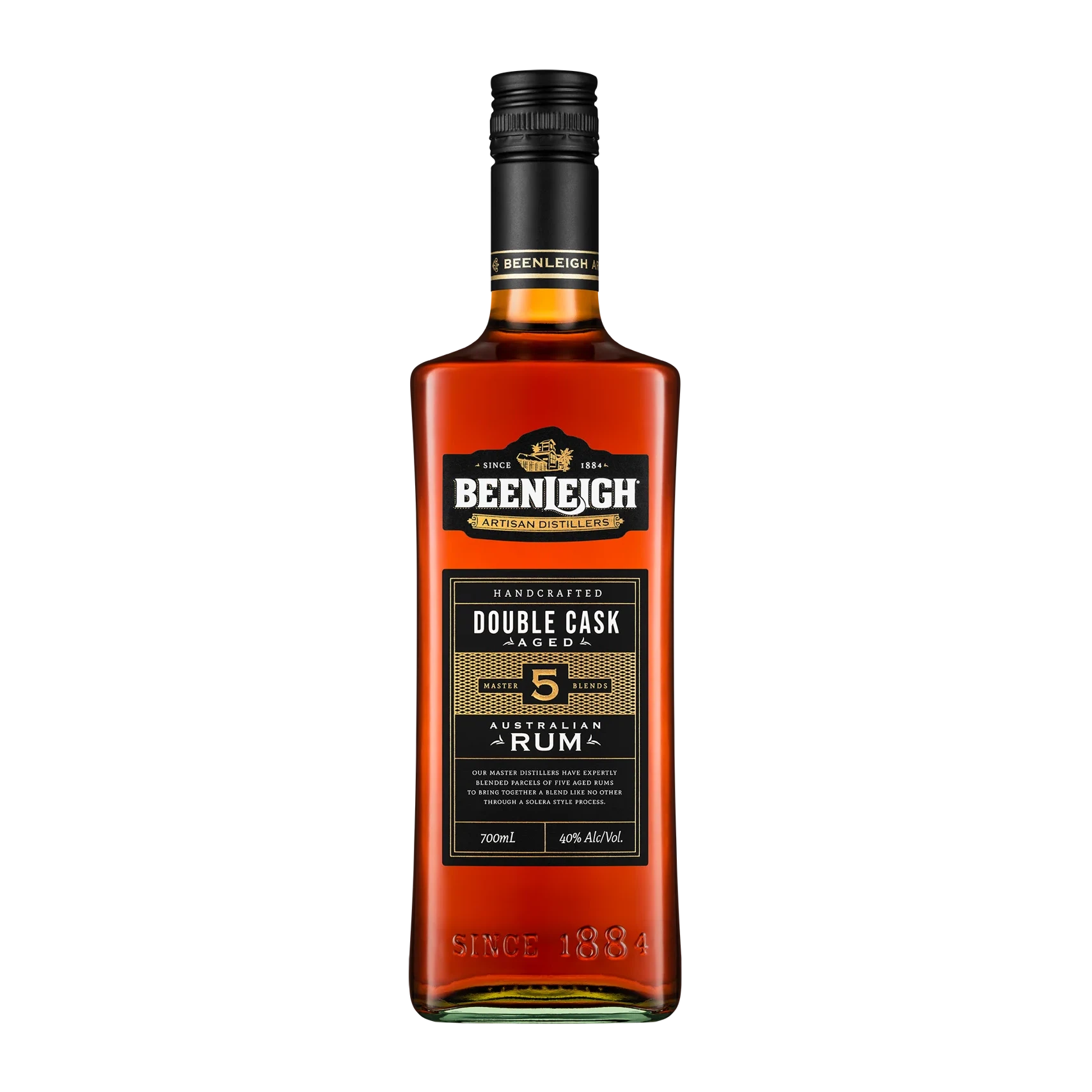 Beenleigh Handcrafted Double Cask 5 Year Old Rum 700ml