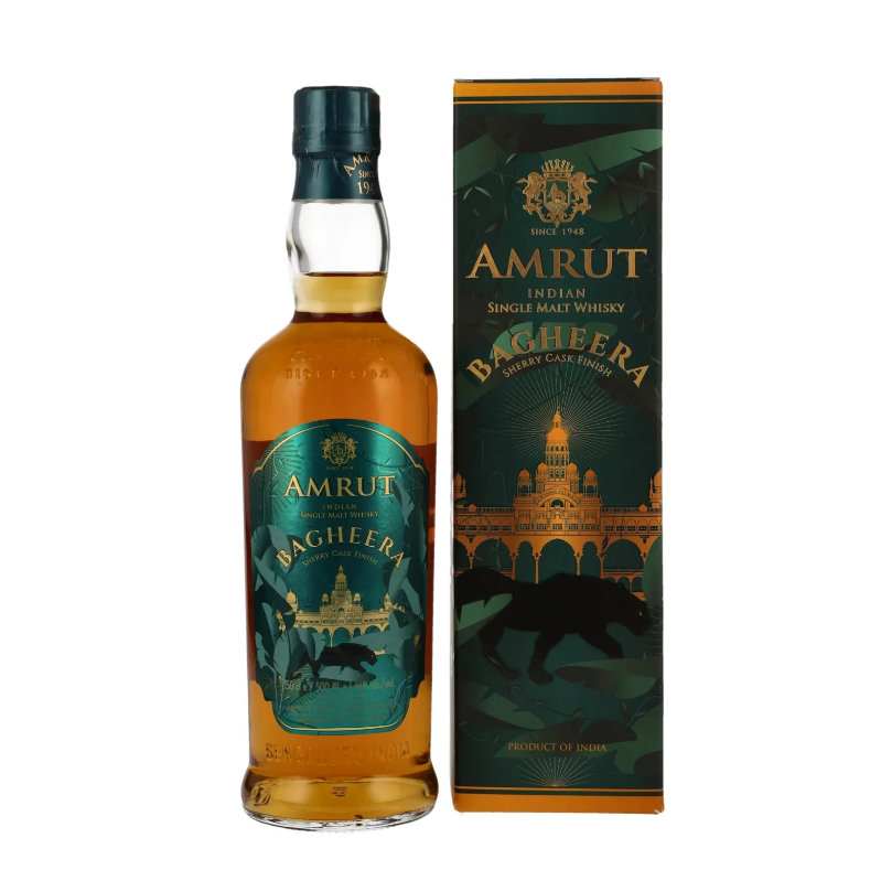 Amrut Bagheera Sherry Cask Finish Single Malt Indian Whisky 500ml