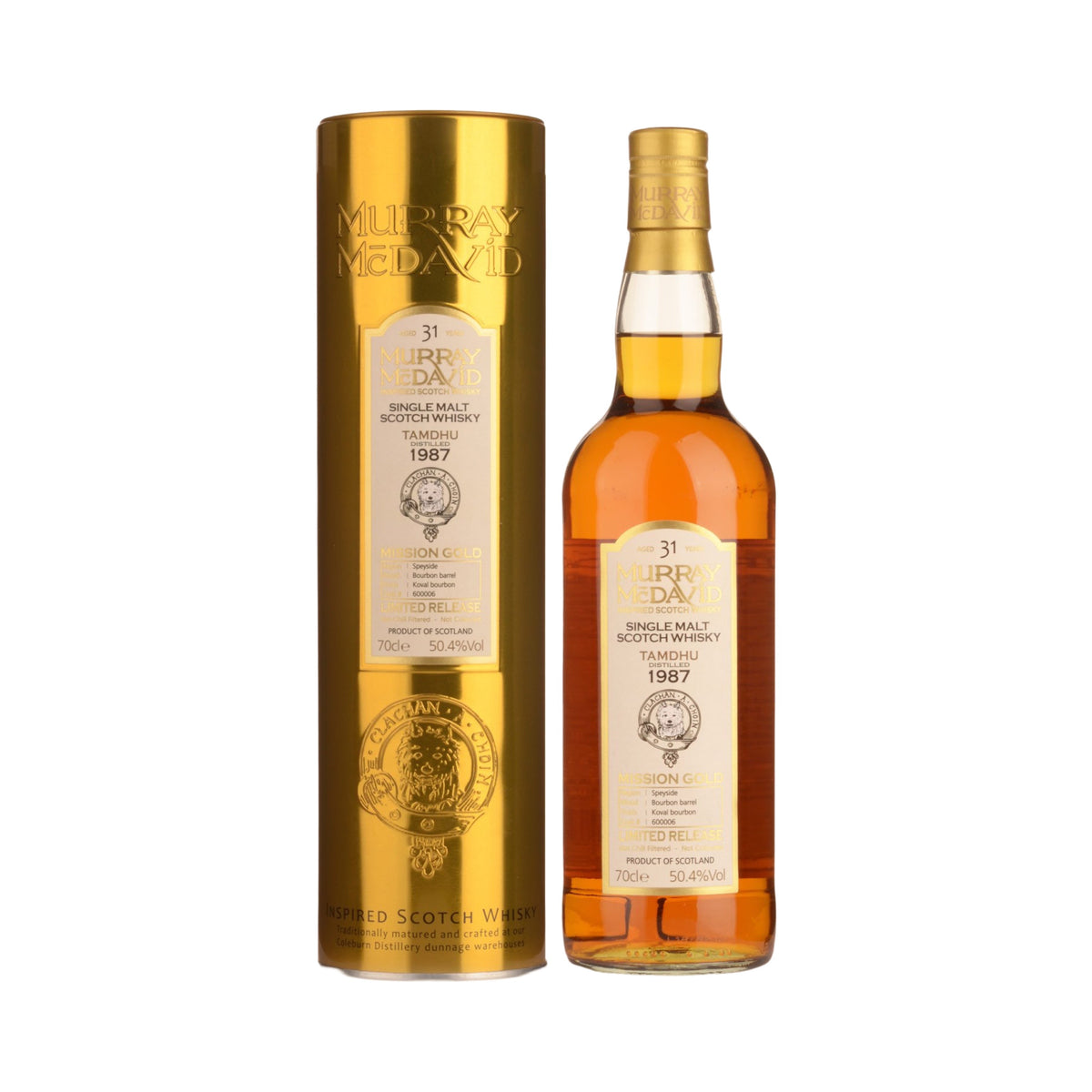 1987 Murray McDavid Tamdhu 31 Year Old Cask Strength Single Malt Scotch Whisky 700ml