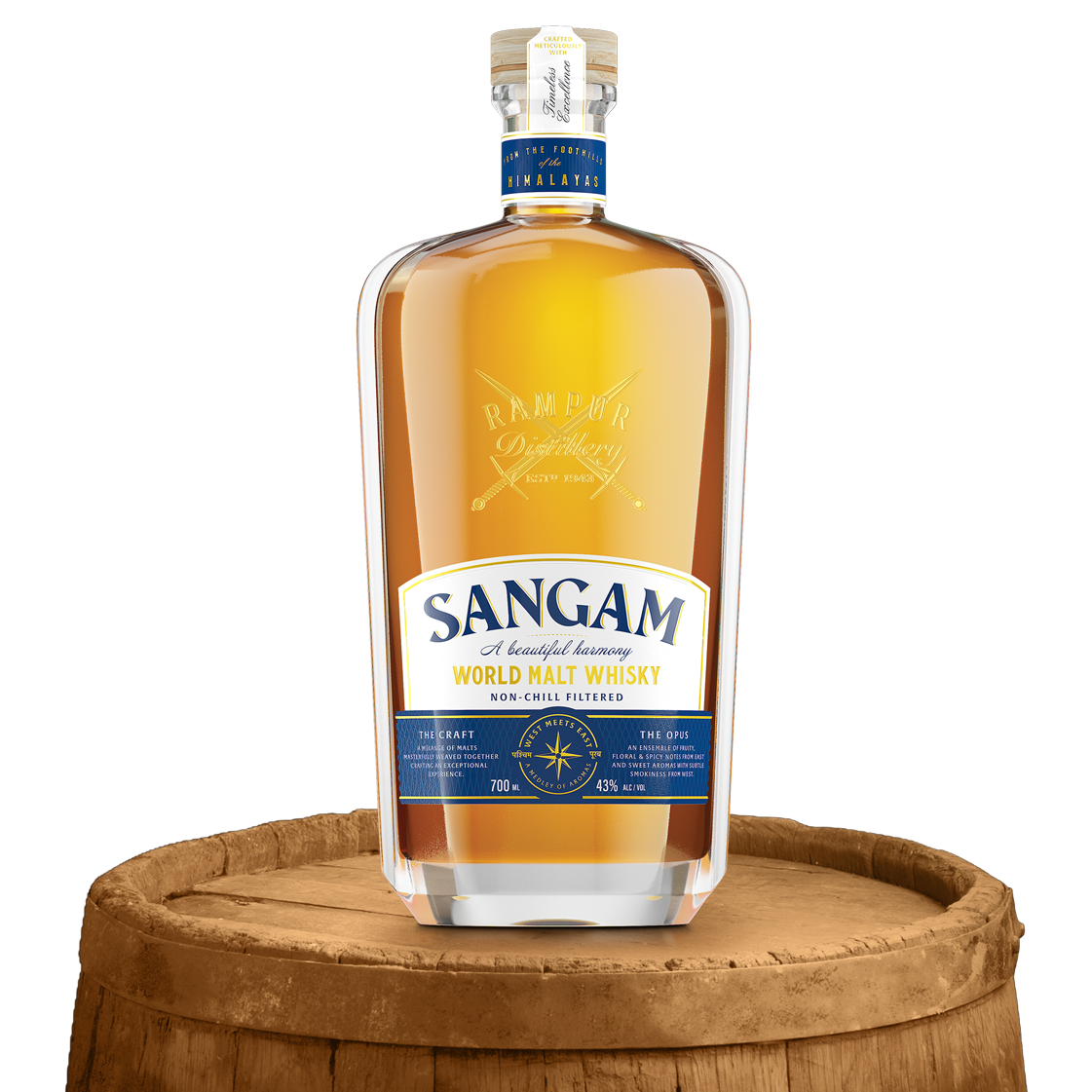 Rampur Sangam World Blended Whisky 700ml