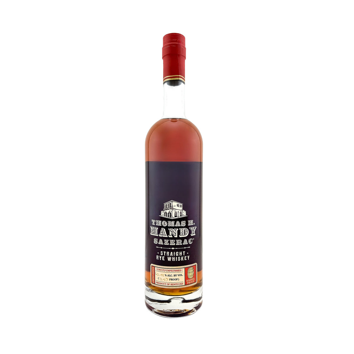 Thomas H. Handy Sazerac Barrel Proof 2023 Release 124.9 Proof (62.45%) Straight Rye Whiskey 750ml