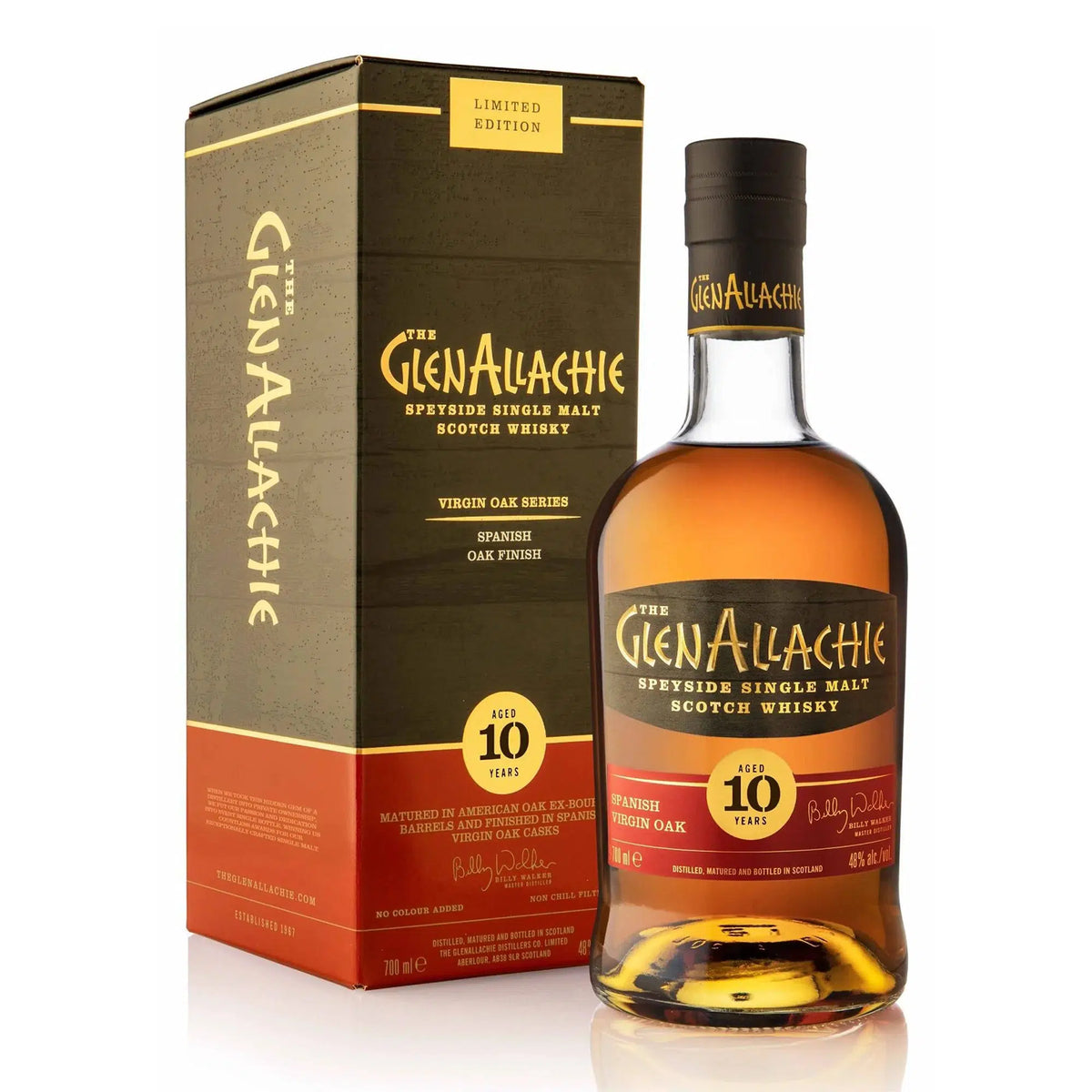 GlenAllachie 10 Year Old Spanish Oak Single Malt Scotch Whisky 700ml