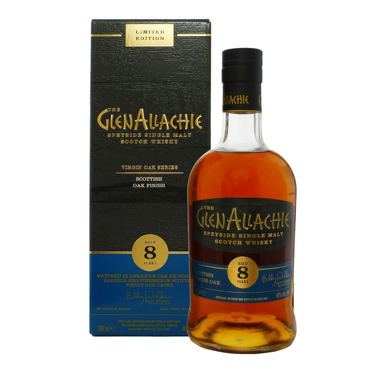 GlenAllachie 8 Year Old Scottish Oak Single Malt Scotch Whisky 700ml