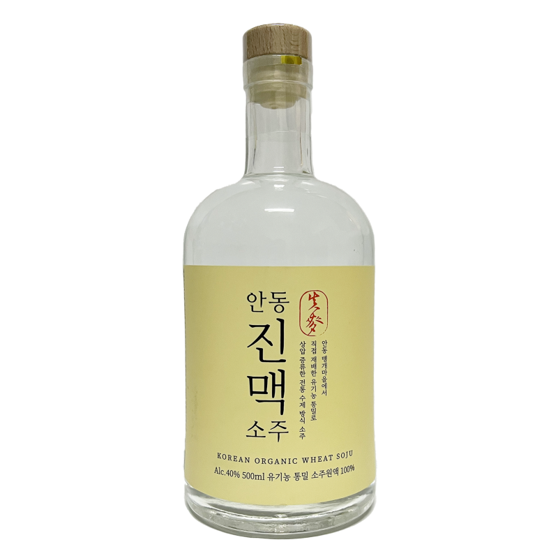 Jinmaek Organic Wheat Soju 40 500ml