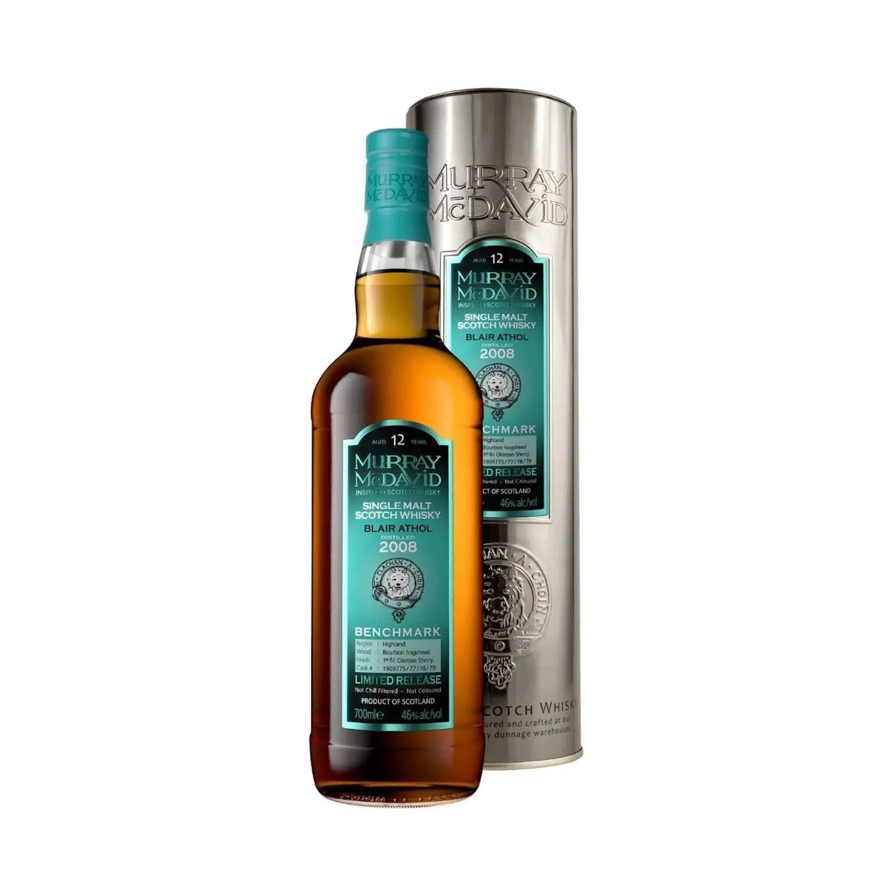 Murray Mcdavid Blair Athol 12 Year Old Single Malt Whisky 1st Fill Oloroso Cask Finish 700ml