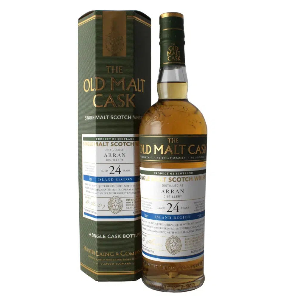 1998 Hunter Laing & Co. Old Malt Cask Single Cask Arran 24 Year Old Cask Strength Single Malt Scotch Whisky 700ml