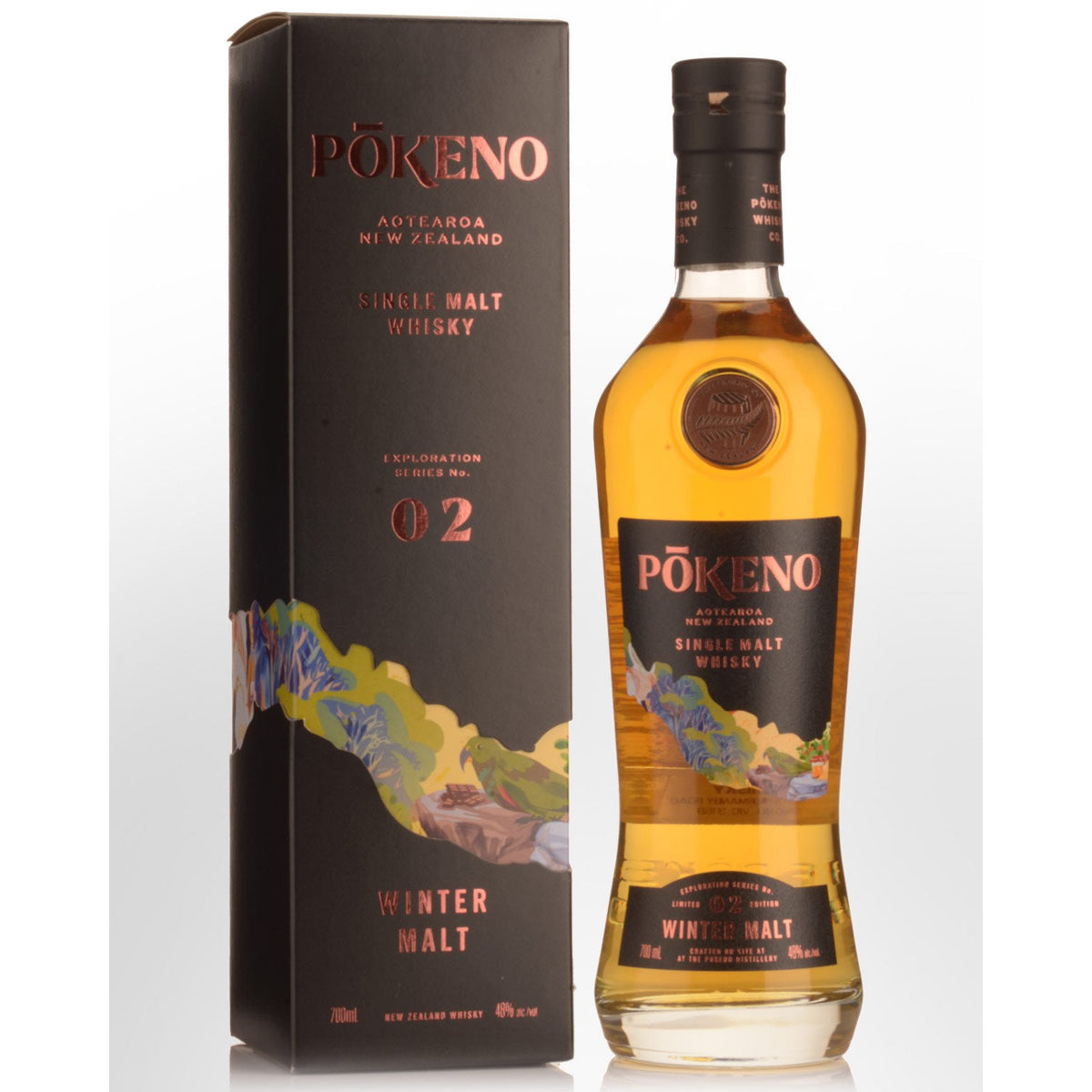 Pokeno Exploration Series No. 02 Winter Malt Single Malt New Zealand Whisky 700ml