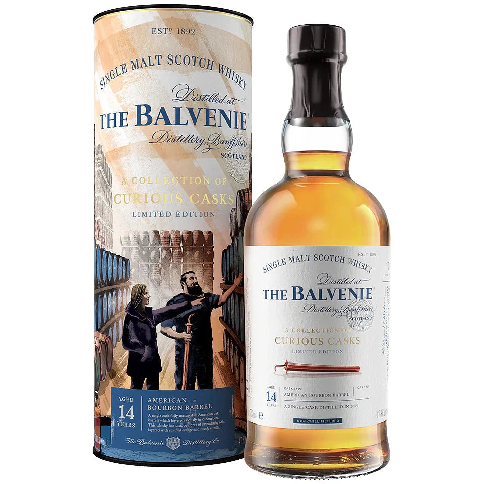 Balvenie 14 Year Old American Bourbon Barrel Collection Of Curious Casks Single Malt Scotch Whisky 700ml