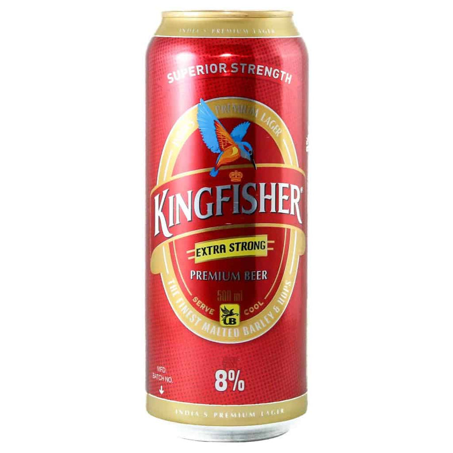 Kingfisher Premium Strong 8 Indian Beer 500ml