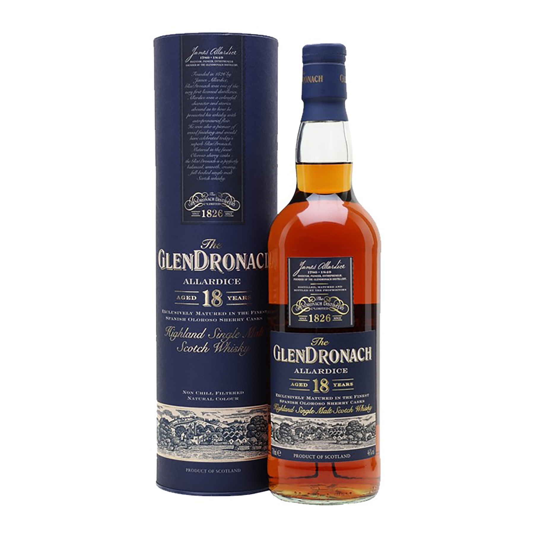 The GlenDronach 18 Year Old Allardice Single Malt Scotch Whisky 700ml